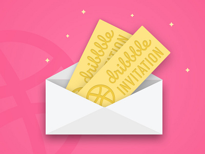 Santa came early this year - Dribbble invites! christmas dribbble gift invitation invite player tickets