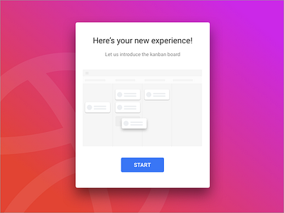 Onboarding New Feature design dribbble feature gmd google guide material new onboarding start wireframe
