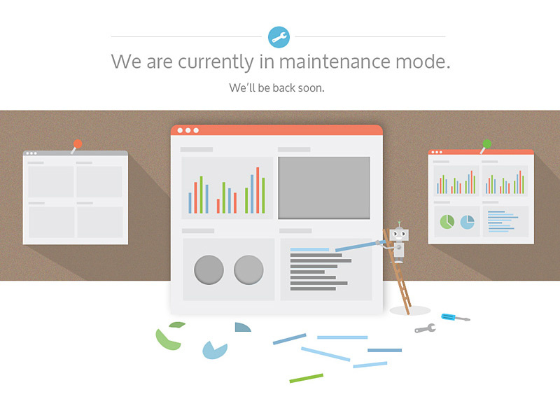 Maintenance Page By Lisa Pettersson On Dribbble