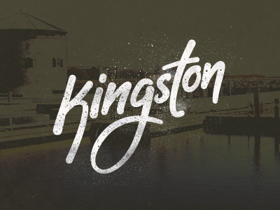 Kingston grunge handwriting kingston lettering script