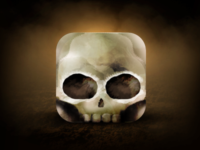 Happy Halloween Skull Icon