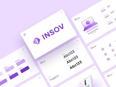 Insov / Startup Branding branding clean color design icon illustration logo product startup typography vector