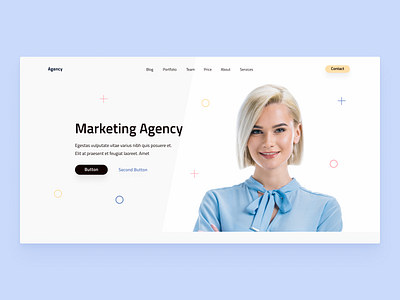 Marketing Agency Template v2 agency clean design landing page marketing template theme typography ui ux web webdesign website