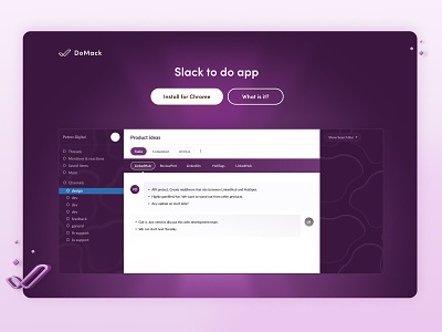 DoMack / Slack to-do app