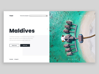 E-commerce Maldives travel booking clean color design e commerce ecommerce maldives map search travel ui web webdesign website