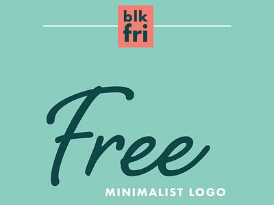 blk fri ad advertising black friday blue branding creative problem solving design firm minimalism minimalist script font simple