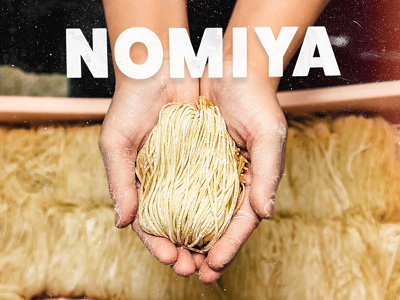 Nomiya Social Graphic japanese food ramen social graphic social media texture typographic typography