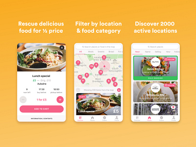Karma User App Views app app marketing app view appstore copywriting digital marketing digital media food app food tech food waste surplus food