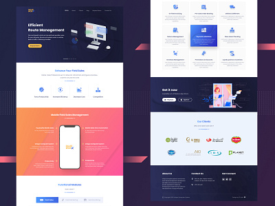 Landing Page - Company 3d animation graphic design landing page logo ui ui desing uiux web landing page web page