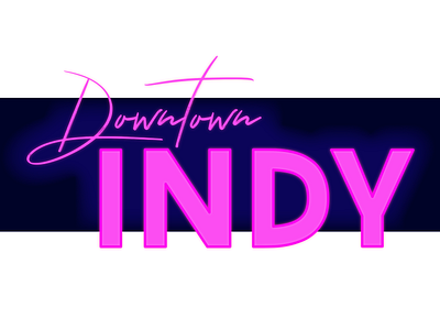 Downtown Indy downtown indianapolis indy word logo wordmark