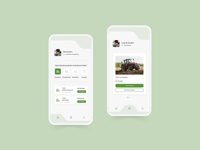 Digital Farm Store app design mobile ui ux