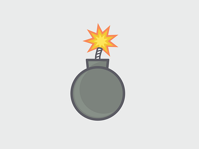 Flat Bomb bomb flat illustration simple