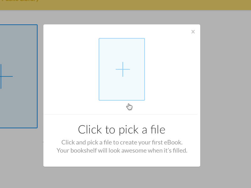 “Click to Pick” onboarding animation