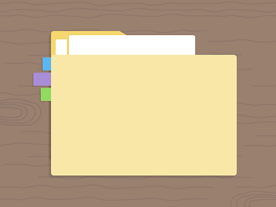 Categories And Keywords flat folder illustration liberio organization simple update