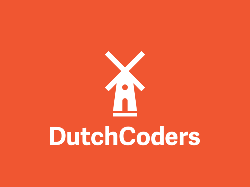 DutchCoders Logo branding dutch flat geometric logo simple
