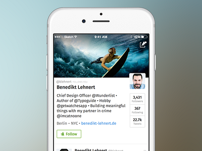 Secret-Named iOS Twitter app clean ios simple twitter