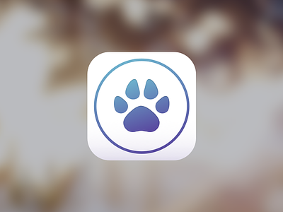 Kira iOS App Icon app dog icon ios paw ui