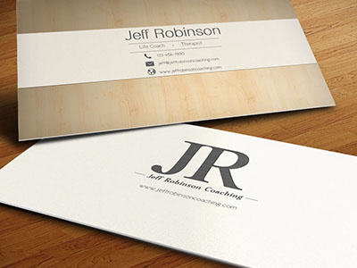 Therapist Business Cards brown business cards cards graphic graphic design gray icon light print wood