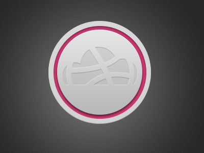 Dribbble Upload Button basketball button design dribbble icon pink upload