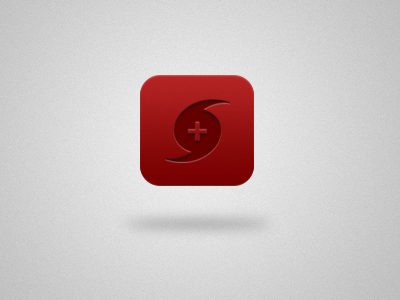 HurriHelp Icon app design hurricane icon ios red