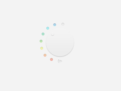 Clean Music Dial button clean design dial knob music music player progress progress bar ui volume