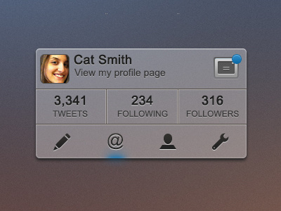 Twitter Interface - Rebound this! buttons elements icons interface social media twitter ui ux