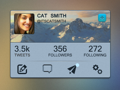 My twitter thingamajig buttons elements icons interface rebound social media twitter ui ux