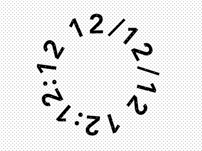Do you have the time? 12 2012 apacolypse branding clock doom kerning logo mayan oclock timing typography