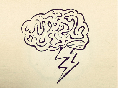 LoGoLoG 1/7/13: "Brainstorm" brainstorm design drawn hand illustration inspired logo