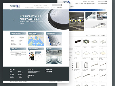 Saxby Lighting design branding colour theory ui design user experience ux design web design