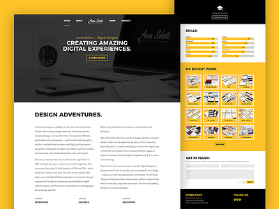 My portfolio site branding colour theory typography ui design user experience ux design web design