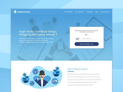 Misterinvest landing page