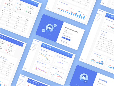 Dashboard Concept for Demand planning and AI forecast app dashboard design icon report ui vector web