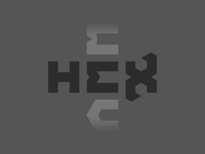 A Hex In Progress brand hex identity in progress logo wordmark