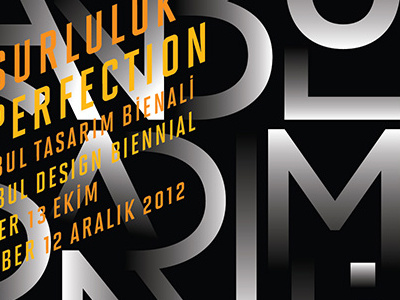 First Istanbul Design Biennial's Poster blackwhite imperfection poster typography