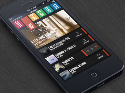 Shuffler.FM Concept branding design ios iphone ui user interface