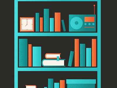 Bookshelf by Ollie Hoff on Dribbble