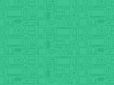 Header pattern green header line objects office pattern