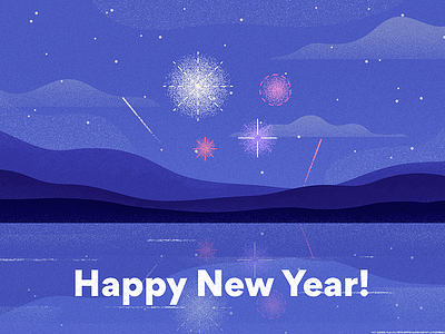 Happy New Year! 2018 fireworks happy new year