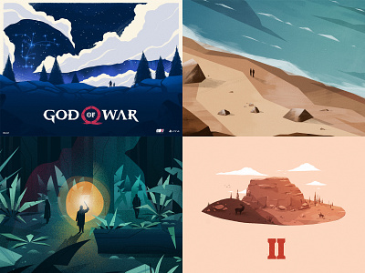 2018 2018 design illustration landscape poster video game xbox