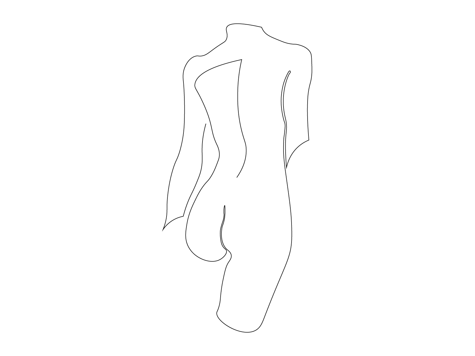 Simple Continuous Nude adobe adobe illustrator continuous continuous line illustrator line lineart nude nudeart nudes series simple