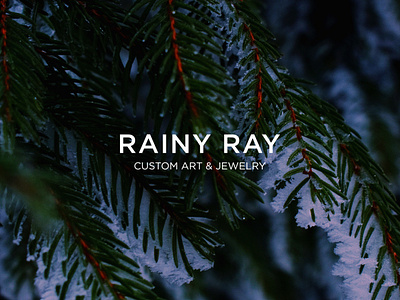 Rainy Ray brand branding design identity jewelries jewelry logo logomark logotype minimal typography