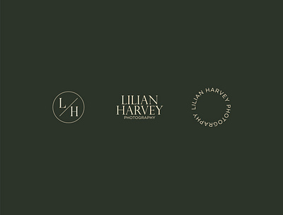 Lilian Harvey Photography brand brand identity branding identity logo logomark logotype minimal photographer photography photography logo