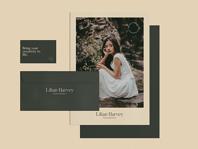 Lilian Harvey Photography brand branding design icon identity line art logo logomark logotype minimal monogram photographer photography photography logo