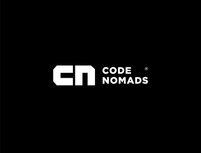 Code Nomad brand branding cn logo cn monogram code design icon identity logo logomark logotype minimal monogram