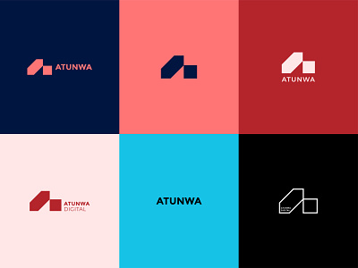 Atunwa Digital a logomark ad agency brand branding identity logo logomark logotype marketing minimal monogram tech logo