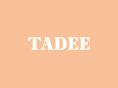 TADEE Skincare beauty logo branding cosmetic logo identity logo logomark logotype minimal skincare typography wordmark