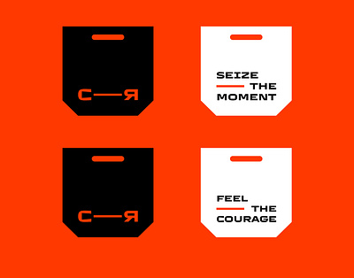 CO-RAGE: Shopping Bag Design bag brand branding clothing brand design identity logo logomark logotype minimal streetwear