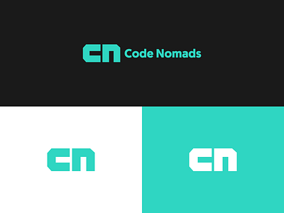 Code Nomads brand branding cn identity logo logomark logotype monogram tech