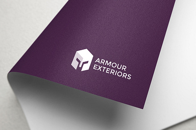 Armour Exteriors brand branding identity logo logomark logotype minimal